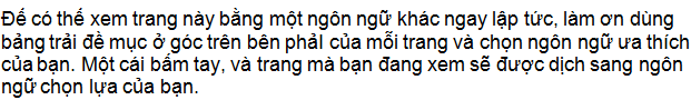 Vietnamese translation of first paragraph