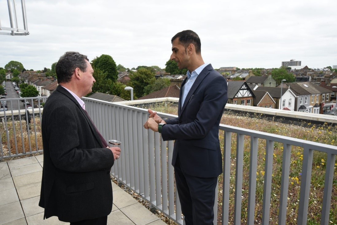 Two men having a conversation