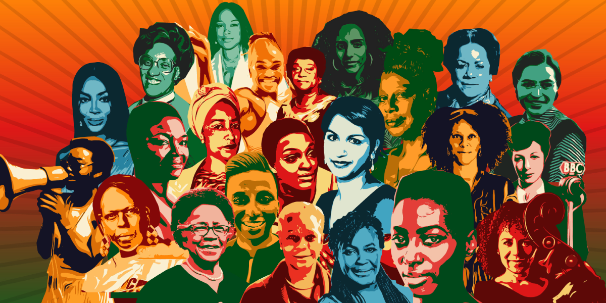 A composite image of Black women for Black History Month 2023