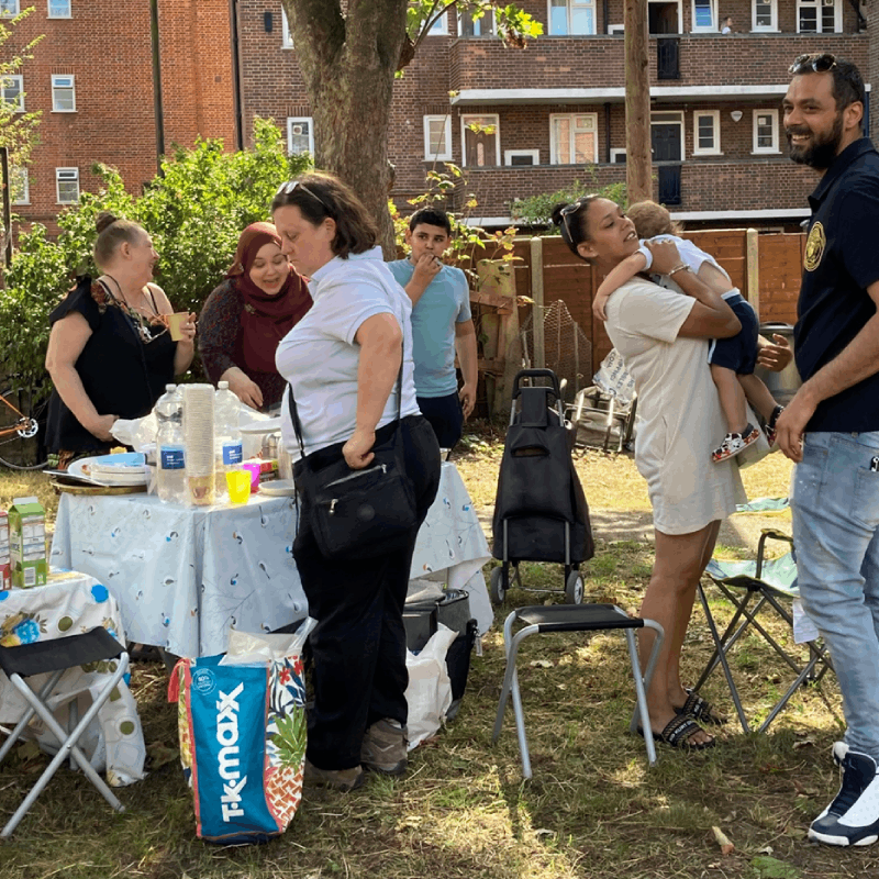 ISHA residents enjoying their family fun day at Upcott House