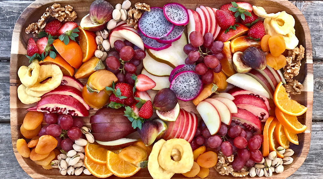 A bowl of fresh fruit
