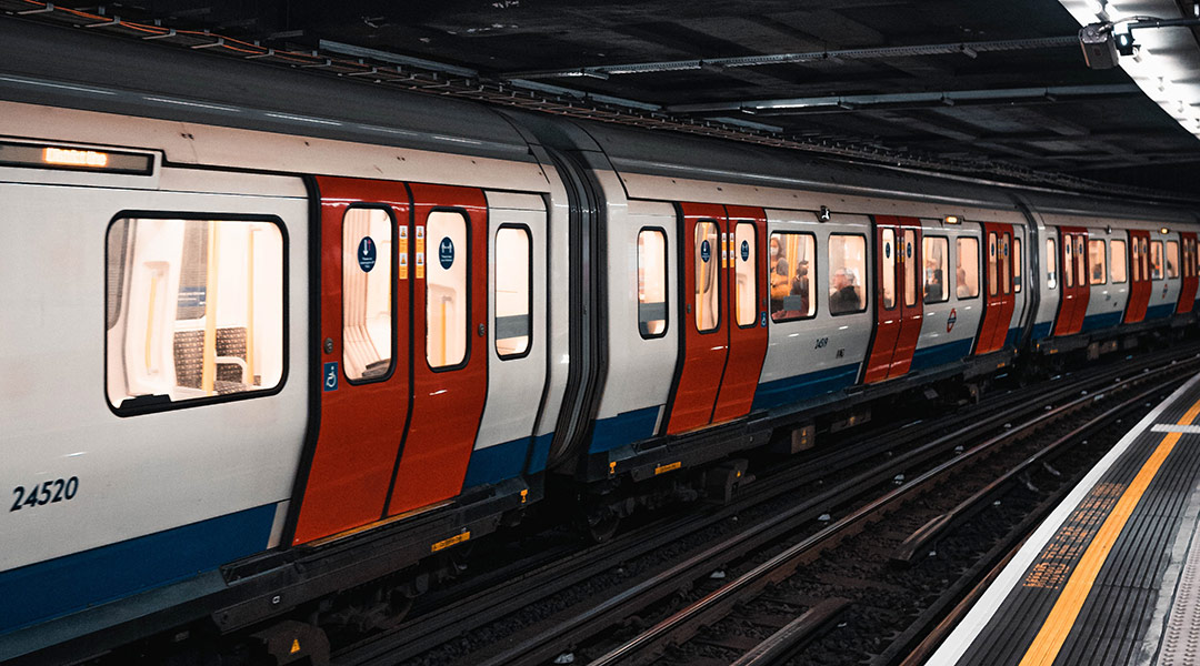 A London tube train