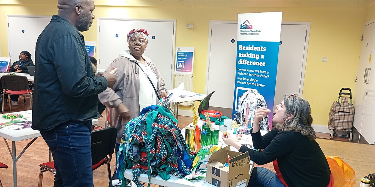 Frank Sweeney and the team from Leyton Más at the Waltham Forest Neighbourhood Night March.