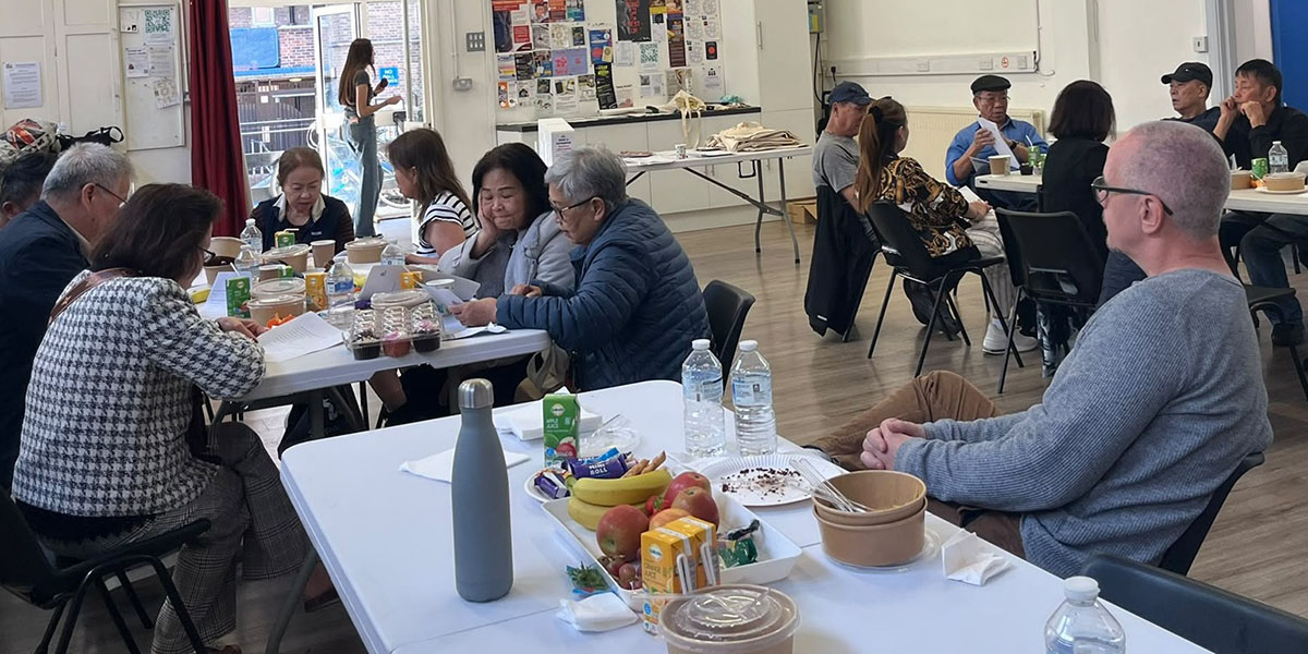 Vietnamese residents talking about their experiences at Centre 151 in Hackney.